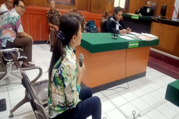 Geovani Istri Terdakwa Jeremy Gunadi